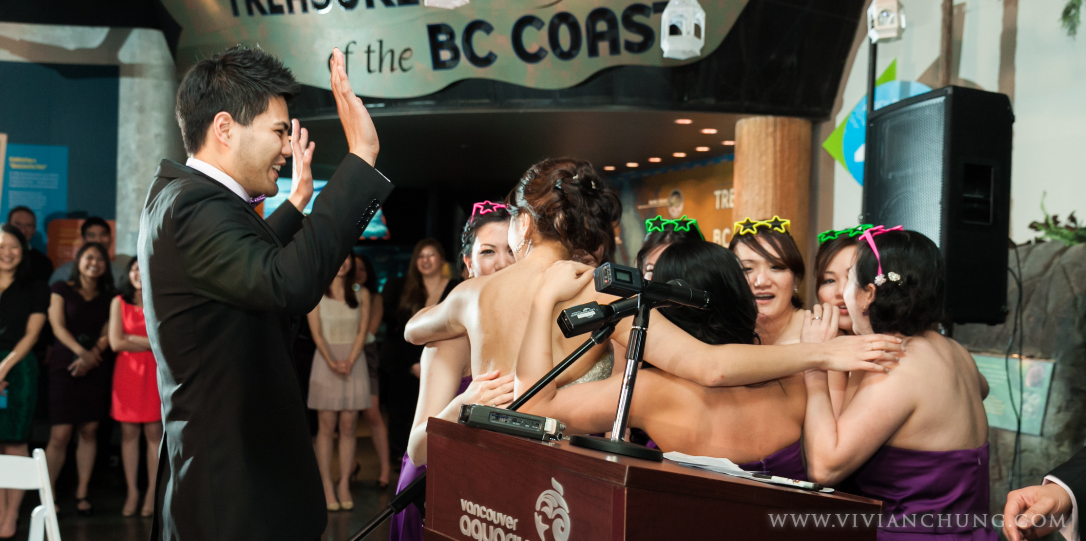 Shawn and michelle wedding, Vancouver Aquarium, Vancouver Aquarium Wedding